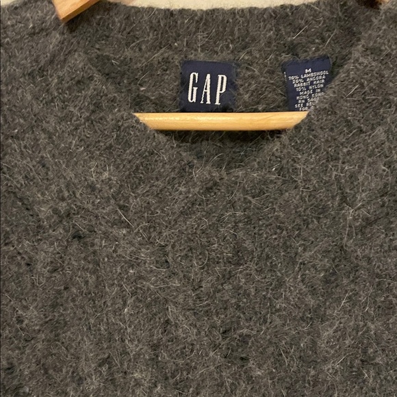 GAP Other - GAP Men's Charcoal Fuzzy lambswool and Angora Crewneck Sweater